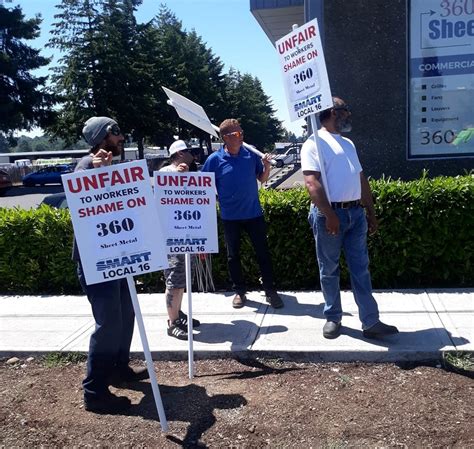 sheet metal union portland|sheet metal strike news.